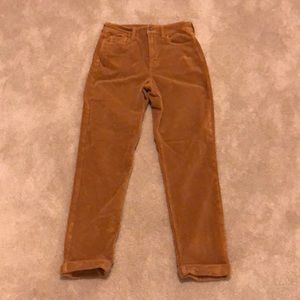 High Waisted Ankle Length Cords -size 4